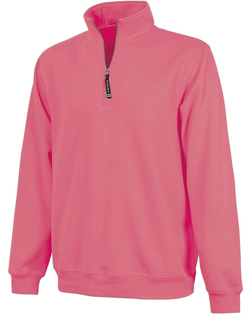 Crosswind Quarter Zip Sweatshirt Preppy Pink $11.48 Sweatshirts