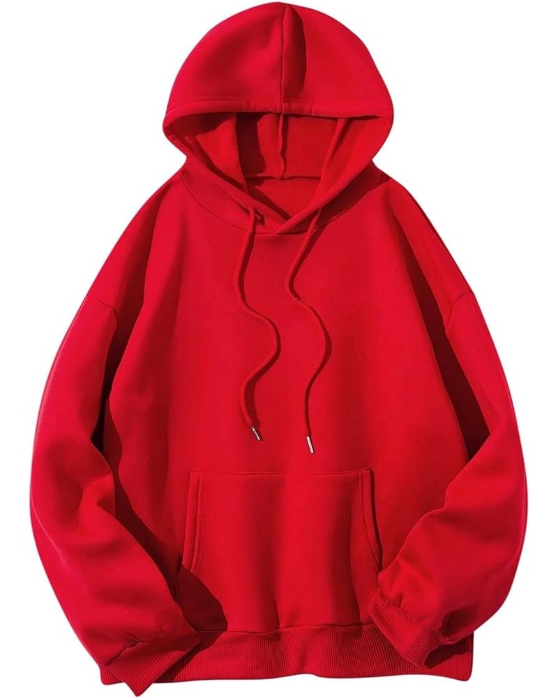 Dear Person Behind Me Hoodie For Women Fashion Letter Print Casual Loose Cropped Hoodies Basic Lightweight Pullover 02 Red $8...