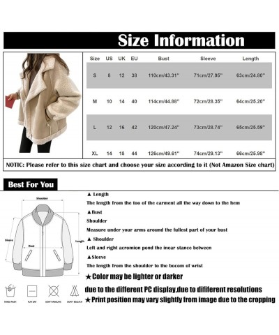 Winter Coats For Women 2023 Warm Clothes Fleece Sherpa Jacket Fuzzy Lightweight Fashion Casual Outerwear Clothing H Khaki $12...