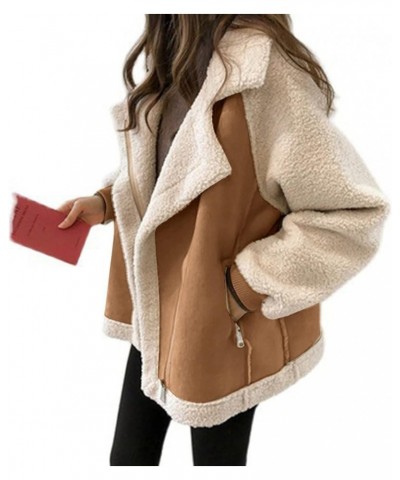 Winter Coats For Women 2023 Warm Clothes Fleece Sherpa Jacket Fuzzy Lightweight Fashion Casual Outerwear Clothing H Khaki $12...