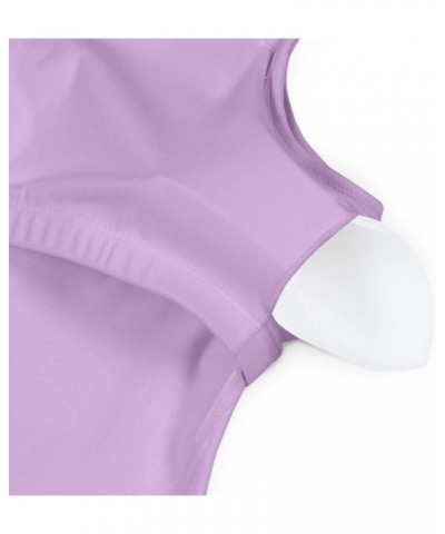 Women’s Longline Wirefree Padded Medium Support Sports Bra Lavender $9.64 Lingerie