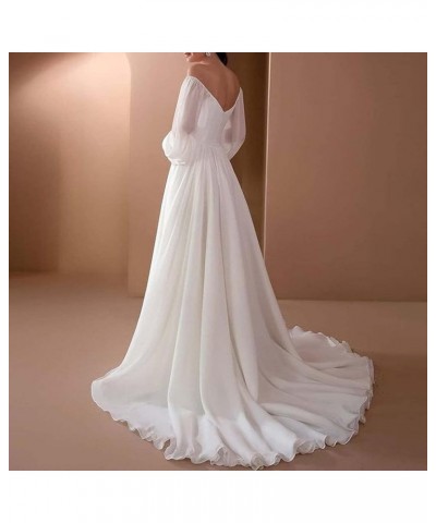 Sexy Bridesmaid Bride Dresses for Women Elegant Wedding Guest Off Shoulder Solid Color Formal White Maxi Dress White $16.44 A...