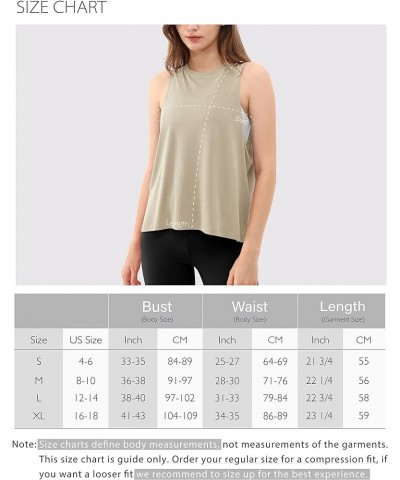 3-Pack Loose Tank Tops for Women Sleeveless Gym Athletic Workout Tops Yoga Shirts Army Green+warm Tan+sangria (Long) $9.49 Ac...