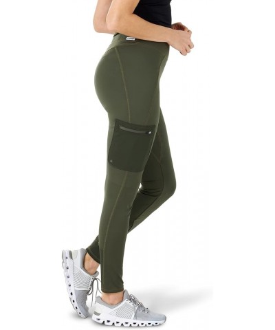 Women's Hybrid Cargo Legging Olive $11.99 Others