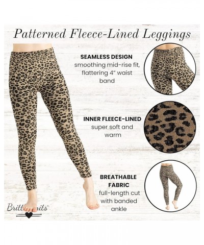 Women's Fleece Lined Mid-Rise Warm Stretch Leggings Jungle Camo $9.62 Others