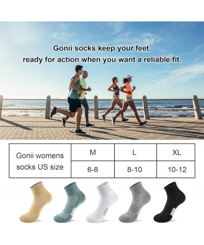 Ankle Socks Womens Athletic Thick Cushioned Running Hiking Low Cut 5-Pairs 5 Pairs Multicolor $9.84 Activewear