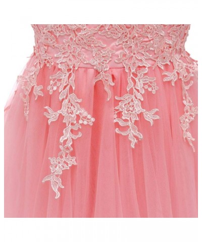 Women's V Neck Lace Homecoming Dresses Short Prom Dress for Teens A Line Tulle Sage Green $33.79 Dresses