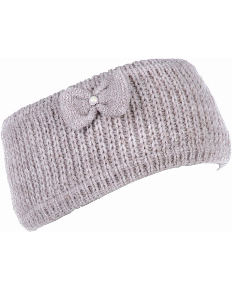 BYOS Womens Chic Cold Weather Enhanced Warm Fleece Lined Crochet Knit Stretchy Fit Nature Beige Pearl Bow $10.61 Jackets