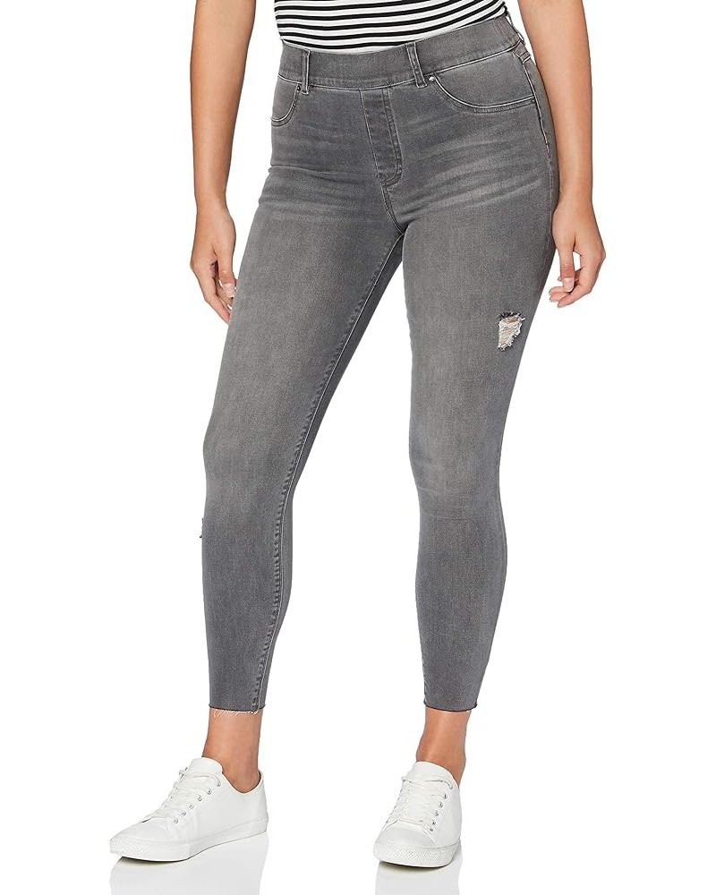 Women's Distressed Denim Skinny Pants Vintage Grey $14.19 Jeans