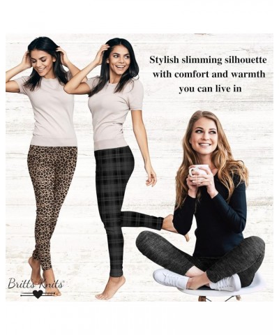 Women's Fleece Lined Mid-Rise Warm Stretch Leggings Jungle Camo $9.62 Others