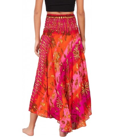 Women's Bohemian Gypsy Dress Skirt 2-in-1 Boho Hippie Thailand Dresses Loose Casual Hippie Beachwear 4 $14.00 Swimsuits