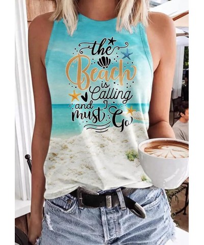 Sun Sand and in My Hand Tank Tops Womens Hawaii Summer Beach Graphic Sleeveless T Shirt Cute Country Vacation Tank Cami Color...