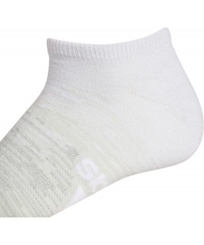 Women's Superlite Badge of Sport No Show Socks (6-pair) White/Linen Green/Silver Green $11.80 Activewear