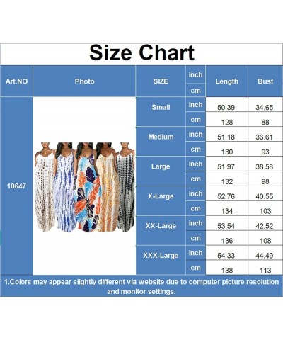 Maxi Dress for Women Beach Vacation Summer Casual Floral Printed Bohemian Long Sundress with Pockets Blue10647 $17.81 Dresses