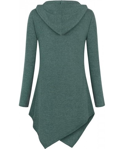 Womens Hoodies Pullover Sweatshirts Long Sleeve Tops Casual Tunic with Pocket Greengrey $12.00 Hoodies & Sweatshirts