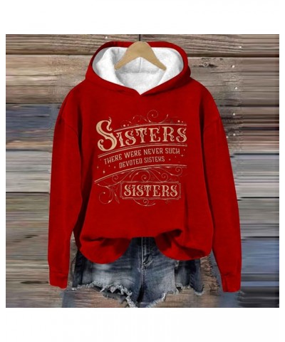 There Were Never Such Devoted Sisters Hoodies for Women Long Sleeve Hooded Pullover Casual Cute Sweatshirts Fashion Clothes 1...