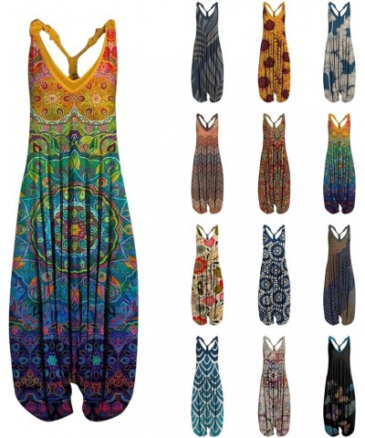 Sexy Romper for Women Party Club Night 2022 Rompers for Women Summer Casual Sexy Racerback Harem Jumpsuit Spaghetti Straps Vi...