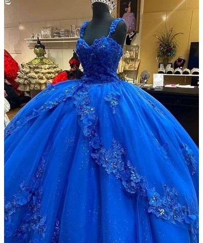 Woman's Off Shoulder Quinceanera Dress 3D Flower Applique Sweet 16 Ball Gowns Glitter Tulle Princess Prom Dress Hot Pink $61....