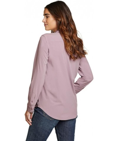 Women's Departure 2.0 Long-Sleeve Shirt Plus Dusty Iris $11.34 Blouses