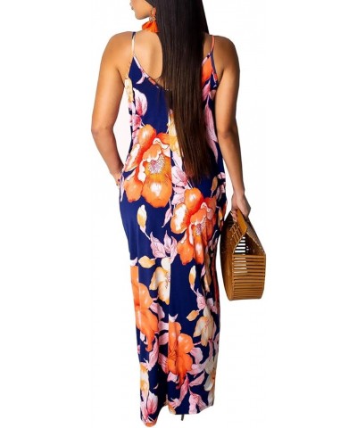 2024 Women's Casual Summer Floral Long Maxi Dresses Floor Length Sleeveless Plus Size Sundresses 9243floral02 $15.18 Dresses