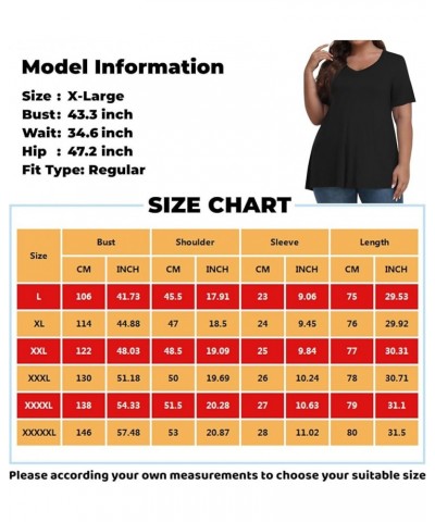 3/4 Sleeve Tops for Women Womens Short Sleeve Casual Loose Fit Flare Swing Tunic Tops Basic T-Shirt Plus Size 04-cyan $6.25 Tops