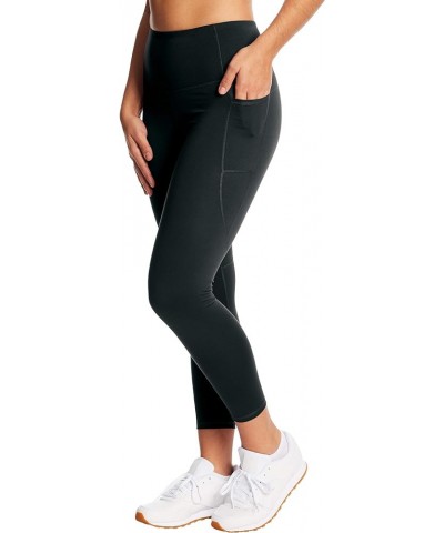 Women's High Waist Cropped Legging Ebony $16.49 Activewear