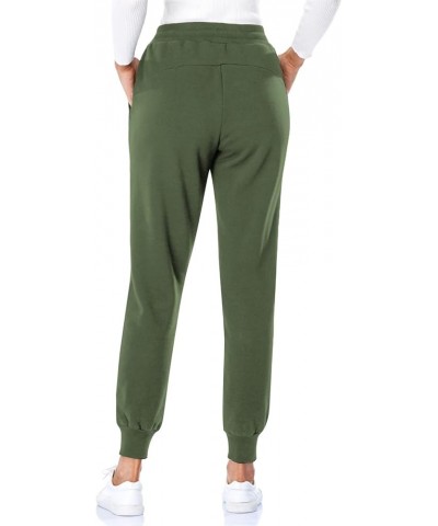 Women's Fleece Lined Joggers Thermal Sweatpants with 2 Pockets Warm Winter Sherpa Pants with Drawstring Fleece Lined, Green $...