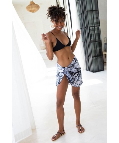 Womens Bathing Suit Cover Up Sarong Pareo Bikini Beach Skirt Short Sarong Wrap Gray $12.16 Swimsuits