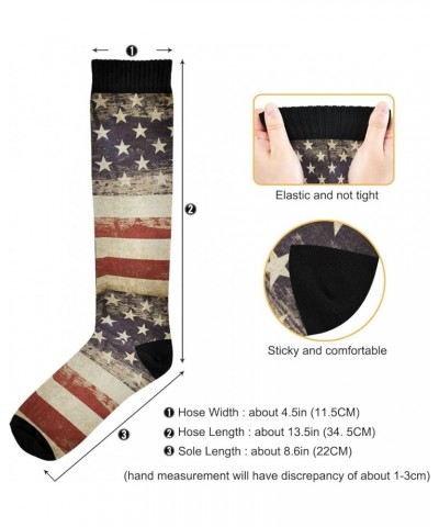 Mardi Gras Lilye Compression Socks for Women and Men Circulation Black Long Socks for Athletic Running 1 2 Patriotic $9.85 Ac...