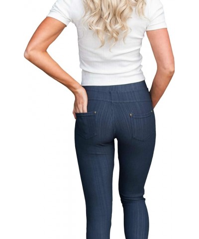 Stretchy Womens Jeans - Full Length Jeggings, Skinny Cotton Polyester Pants w/Pull-On Closure & Pockets Charcoal $10.50 Jeans