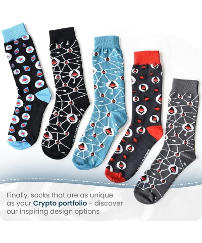 Ethereum Socks - ETH Socks - Fun Crypto Gifts - Novelty Socks for Men & Women - Unisex Block Chain Cryptocurrency Socks Nodes...