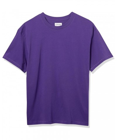 Women's Lydia Short-Sleeve Loose Drop-Shoulder Jersey T-Shirt Dark Purple $9.98 T-Shirts