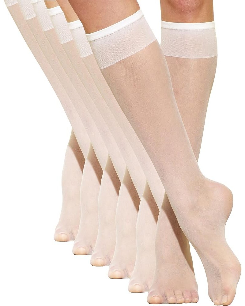 Ultra Knee Hi's with Energizing Support (6 Pair Pack) White $14.24 Socks