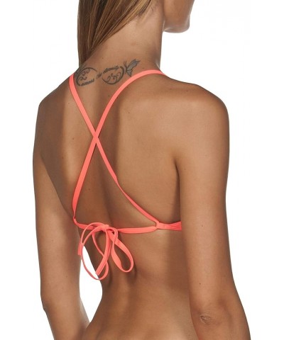 Women's Rule Breaker Feel Triangle MaxLife Bikini Top Shiny Pink $9.10 Swimsuits