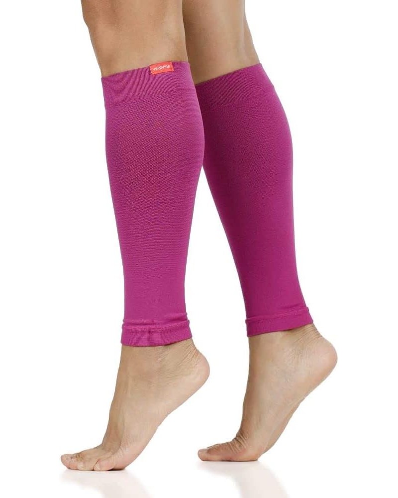 VIM & VIGR Nylon 15-20 mmHg Graduated Compression Leg Sleeves (Black Solid, Unisex 1) Orchid 2 $21.83 Activewear