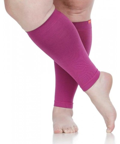 VIM & VIGR Nylon 15-20 mmHg Graduated Compression Leg Sleeves (Black Solid, Unisex 1) Orchid 2 $21.83 Activewear