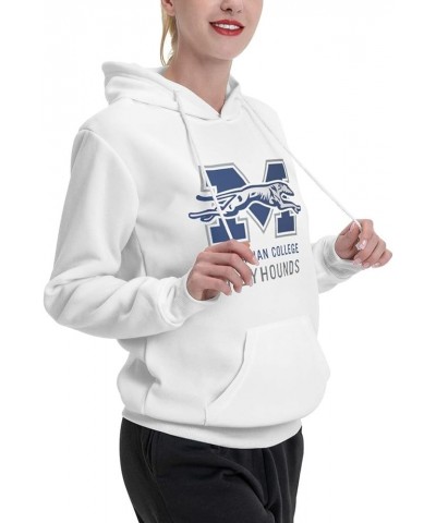 Moravian College Moravian University Logo Womens Casual Hoodies Pullover Tops Drawstring Long Sleeve Sweatshirts White $15.50...