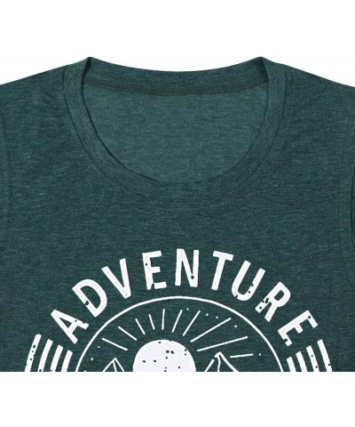 Women Adventure is Calling Tank Tops Funny Hiking Graphic Tee Mountain Camping Vest Casual Funny Saying Sleeveless Shirt Gree...