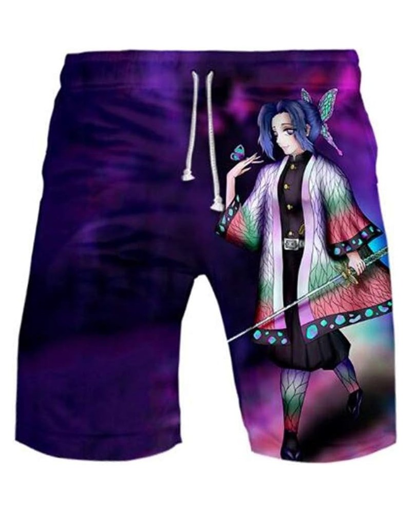 Anime 3D Printed Beach Shorts Swim Trunks for Demon Slayer Summer Boardshorts Jersey Short Pants 1119-31 $9.66 Swimsuits