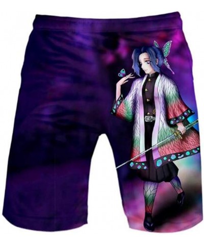 Anime 3D Printed Beach Shorts Swim Trunks for Demon Slayer Summer Boardshorts Jersey Short Pants 1119-31 $9.66 Swimsuits