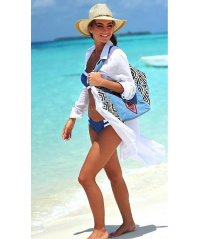 Women Vogue Button Down Crinkle Chiffon Shirts Bathing Suit Cover up Sexy Beachwear White $13.91 Swimsuits