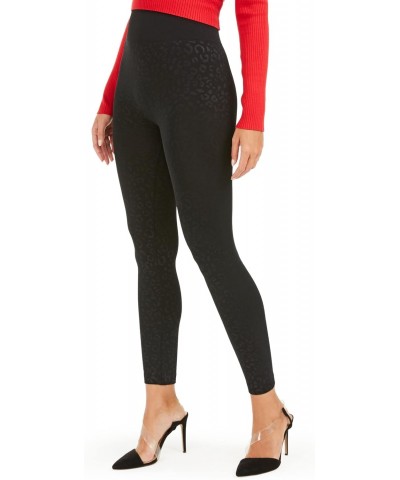 International Concepts Women's Seamless Embossed Animal-Print High-Waisted Leggings, Black Scroll, X-Small-Small $9.09 Leggings