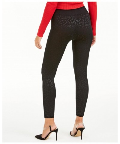 International Concepts Women's Seamless Embossed Animal-Print High-Waisted Leggings, Black Scroll, X-Small-Small $9.09 Leggings