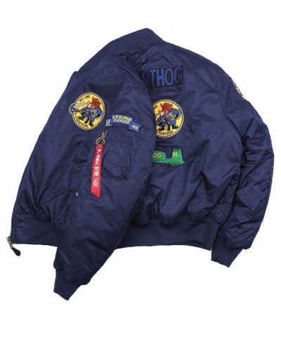 A10 Warthog Embroidery Lightweight US Flight Bomber Jacket 1blue $24.50 Jackets