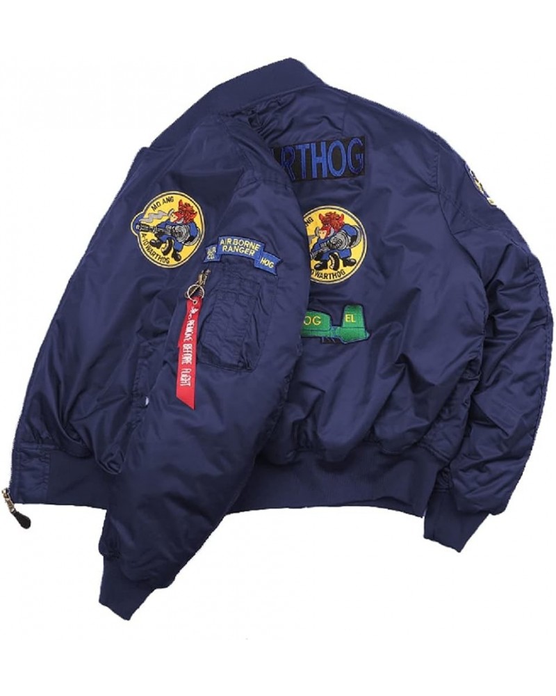 A10 Warthog Embroidery Lightweight US Flight Bomber Jacket 1blue $24.50 Jackets