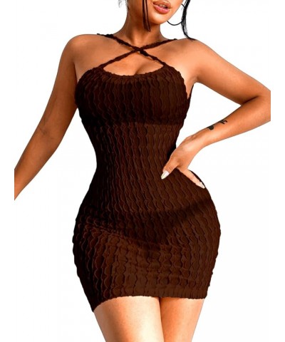 Beach Cover Up For Women, Summer Backless Sundress, Cruise Vacation Coffee $16.79 Swimsuits