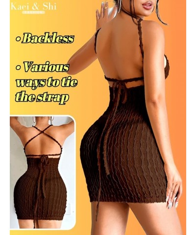 Beach Cover Up For Women, Summer Backless Sundress, Cruise Vacation Coffee $16.79 Swimsuits