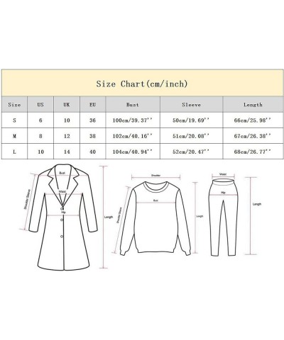 Women's Colored Geo Printed Turn Down Collar Trench Coat Colorful Outerwear Cardigan Long Blazer Jacket Pea Overcoat Y02brown...