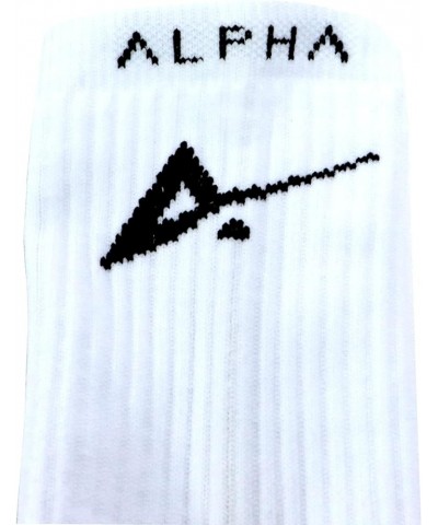 Alpha Training Soccer Grip Socks - Grip Boost Socks for Men, Anti Slip Socks for Men, Women, and Youth, White Grip Socks Whit...