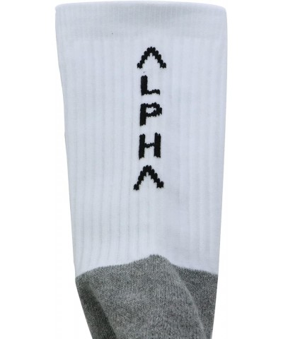 Alpha Training Soccer Grip Socks - Grip Boost Socks for Men, Anti Slip Socks for Men, Women, and Youth, White Grip Socks Whit...